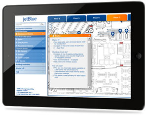 JetBlue Interactive Map Mobile App