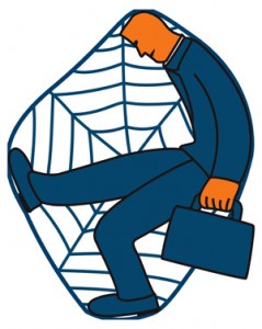 corporate training - caught in web
