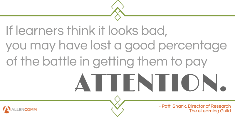 Quote about the importance of graphic design in learning