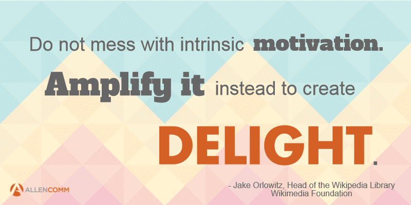 To not mess with intrinsic motivation