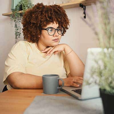 Person benefiting from a custom eLearning development