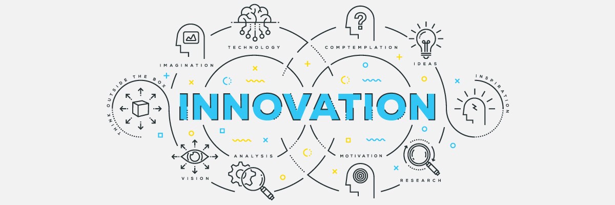 Graphic with Innovation Text Displayed