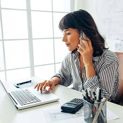 Person preparing employee training and development