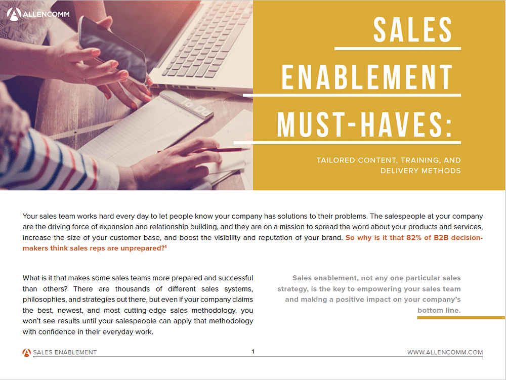 Sales Enablement Must-Haves